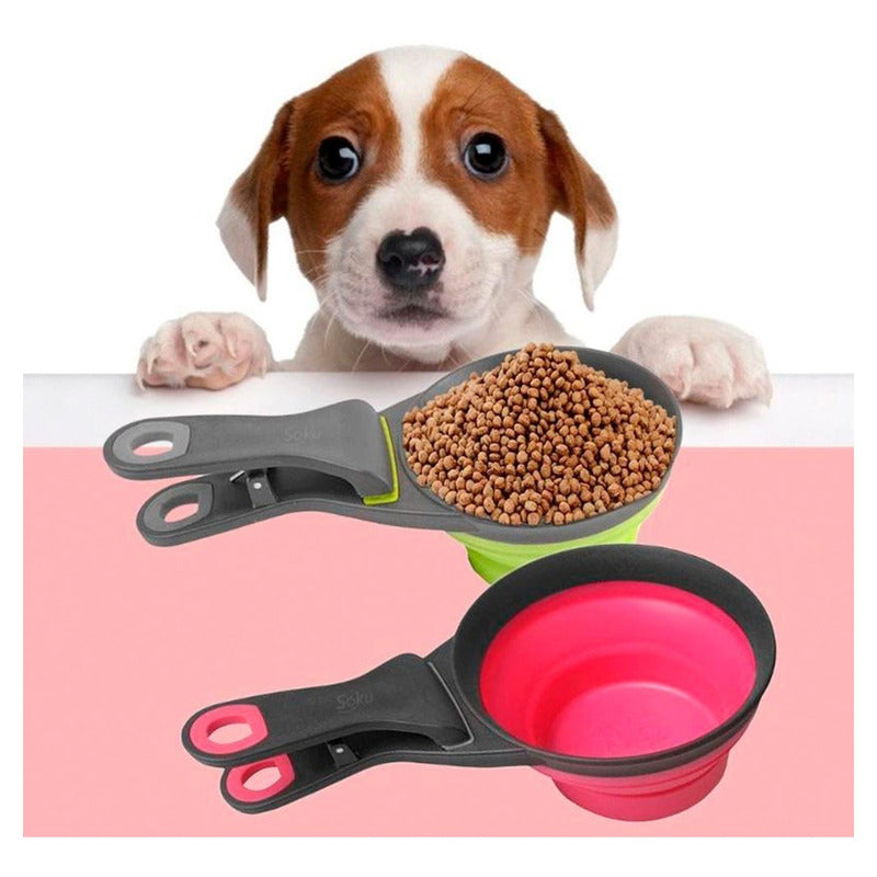 Soku Cucharón Tazón Plegable Croquetas Clip Sellador  3 En 1