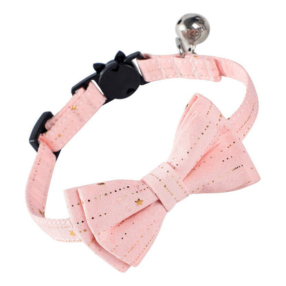 Soku Collar De Seguridad Para Gato Moño Firme Dots Elegante