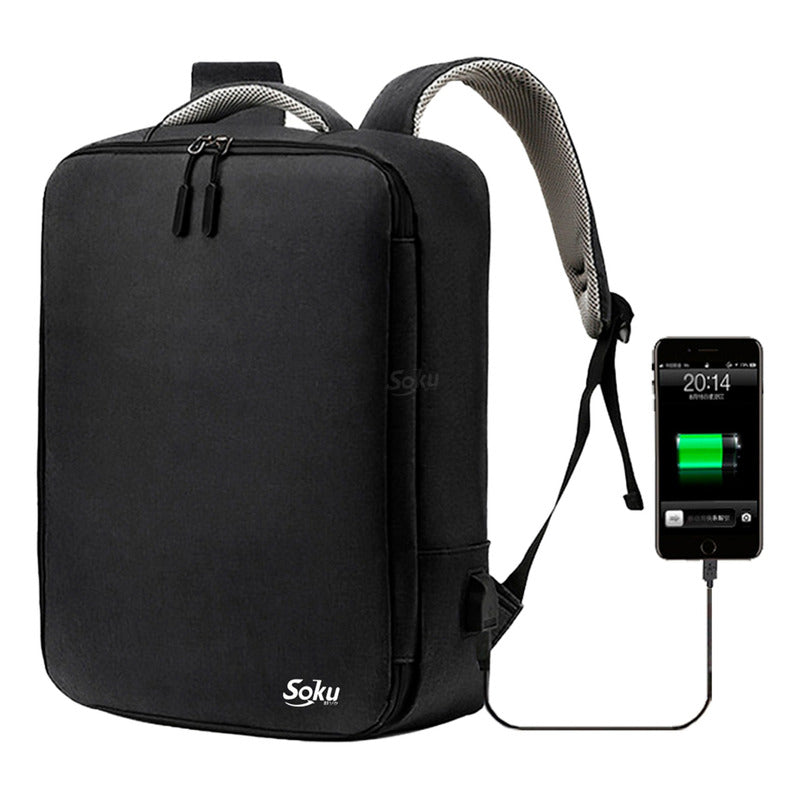 Soku Mochila  Premium Contra Agua  Minimalista Para Laptop