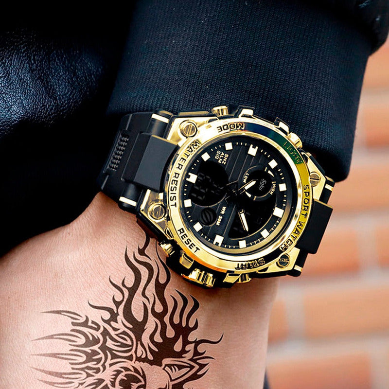 Reloj Digital Led Uso Rudo Shock Elegante Contra Agua Sd