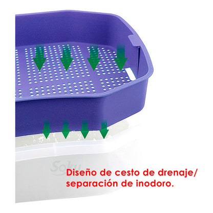 Soku Tortuguero Anti Escape Doble Capa Acuario Extra Largo