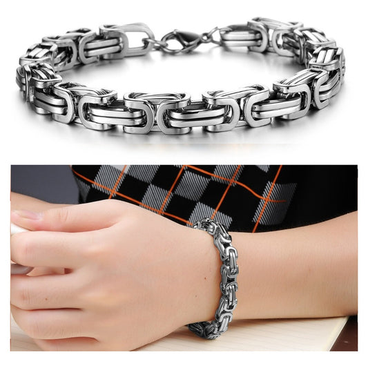 Soku Pulsera  Hombre De Acero Titanio Brazalete
