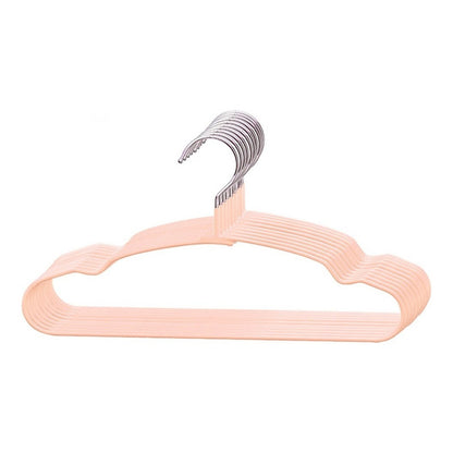 10 Ganchos Ropa Niños Bebes Metal Anti Desliz De Por Vida