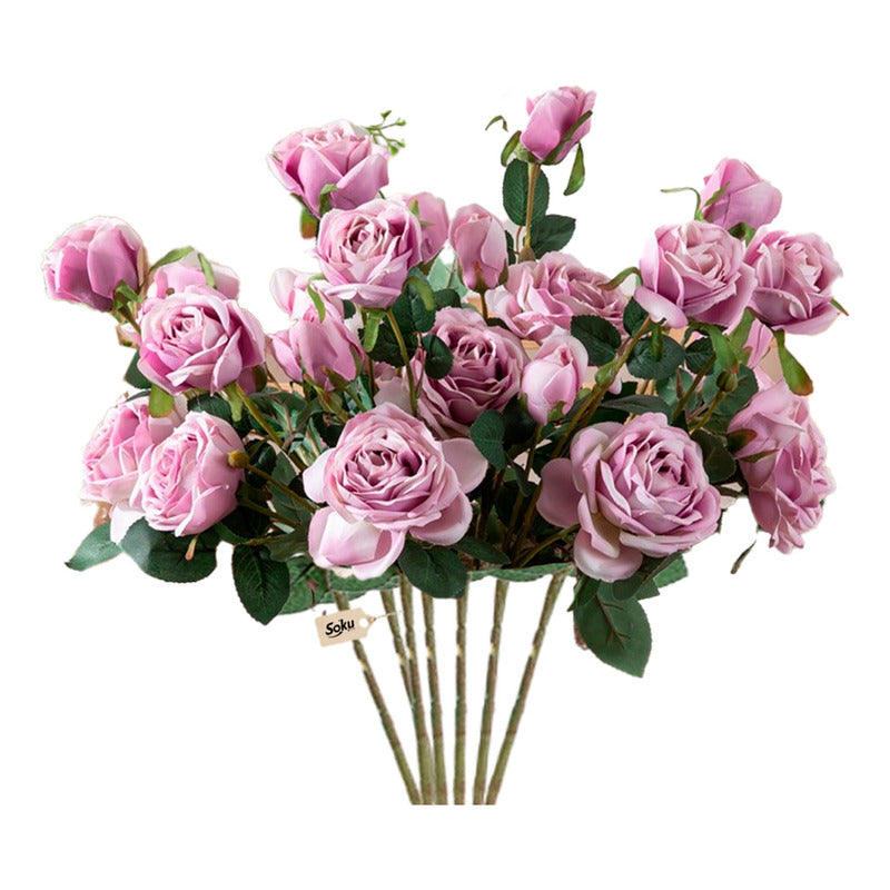 Soku Ramo Rosas Flores Boda Decoración Bouquet Extra Grande