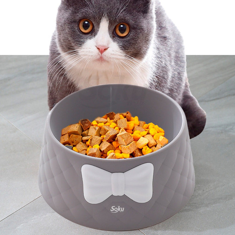 Soku Tazon Plato Para Perro Gatos Mascota Elegante Kawaii