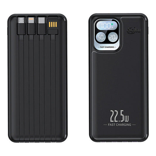 Soku Banco De Energía 10000mah Pïla Usb V8 Led Portatil