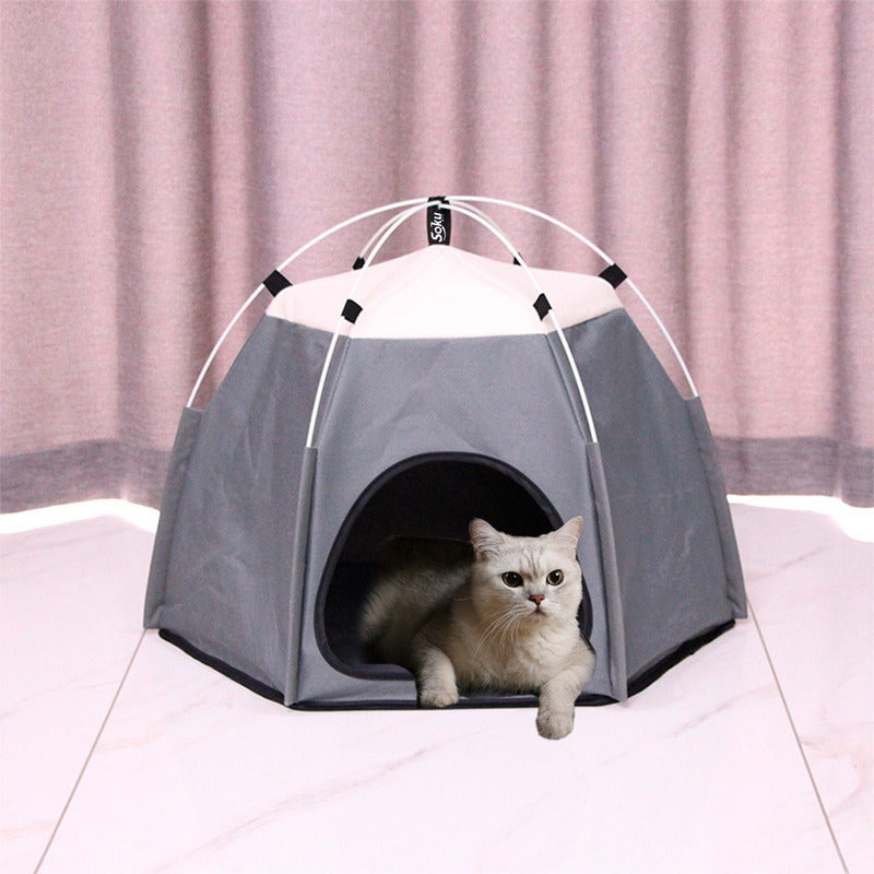Soku Casa Perro Gato Mascota Carpa Interior Portable Estilo