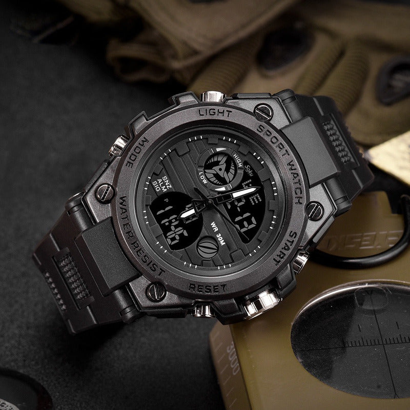 Reloj Digital Led Uso Rudo Shock Elegante Contra Agua Sd