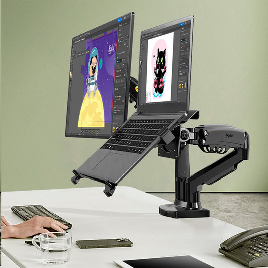 Soku Base Doble Monitor Grande 12kg Lap Ergonomico Dura Vida