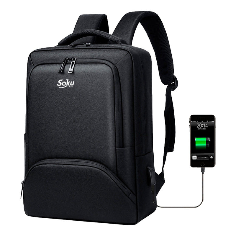 Soku Mochila Pro Ergonómica Moda Japonesa Premium Contra Agua Para iPad Mac Laptop 15in Calidad Premium