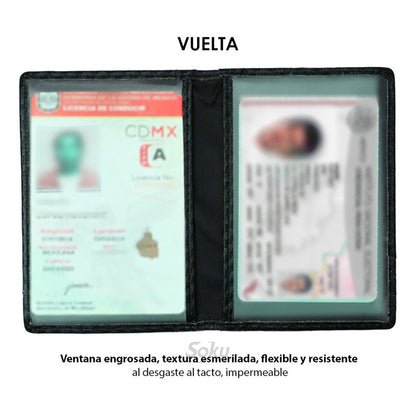 Cartera Slim Tarjetero Porta Licencia Antirrobo Rfid