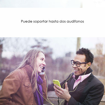 Cable Divisor Audio 3.5mm 3 Polos Macho A 2 Hembra Parejas