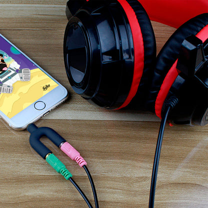 Mini Adaptador Divisor De Audio Microfono Audifono Calidad