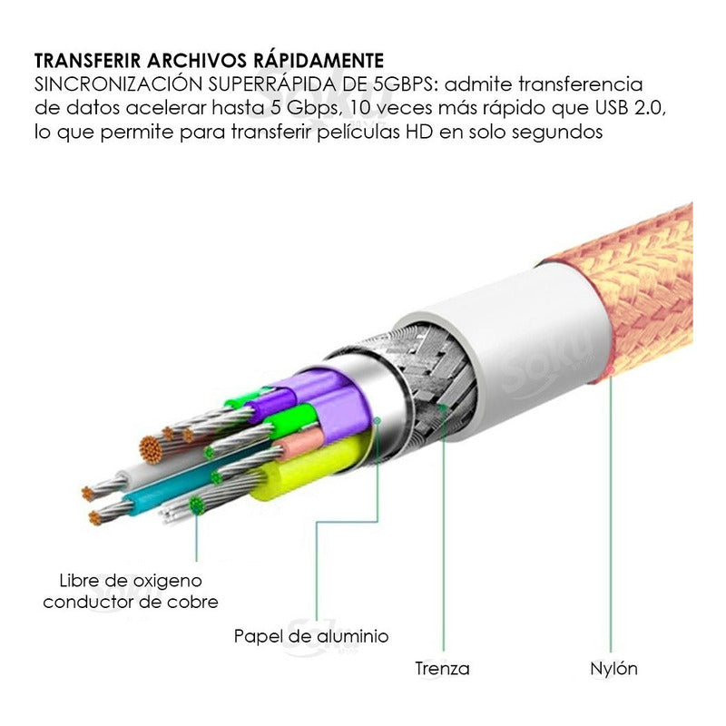 Adaptador Cable Otg Tipo C  A Usb 3.0 Para Celular Mac
