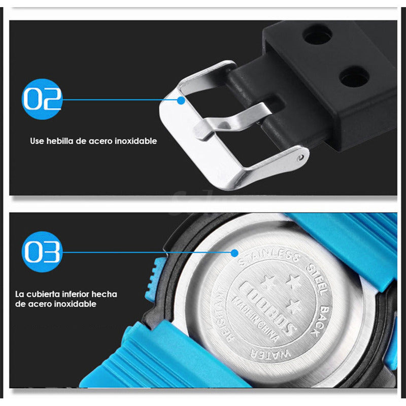 Reloj Militar Hombre Led Moda Caballero Contra Agua Hx