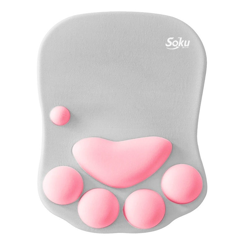 Tapete Raton Huella 3d Gato Antideslizante Gel Ortopedico