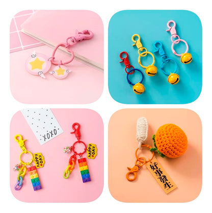 10 Ganchos Argollas Para Llavero Lote