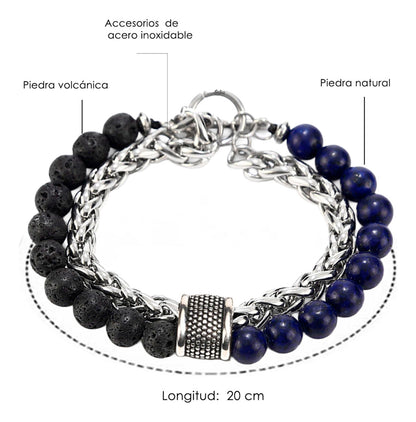 Soku Pulsera Suerte Poder Obsidiana Ojo De Tigre Natural