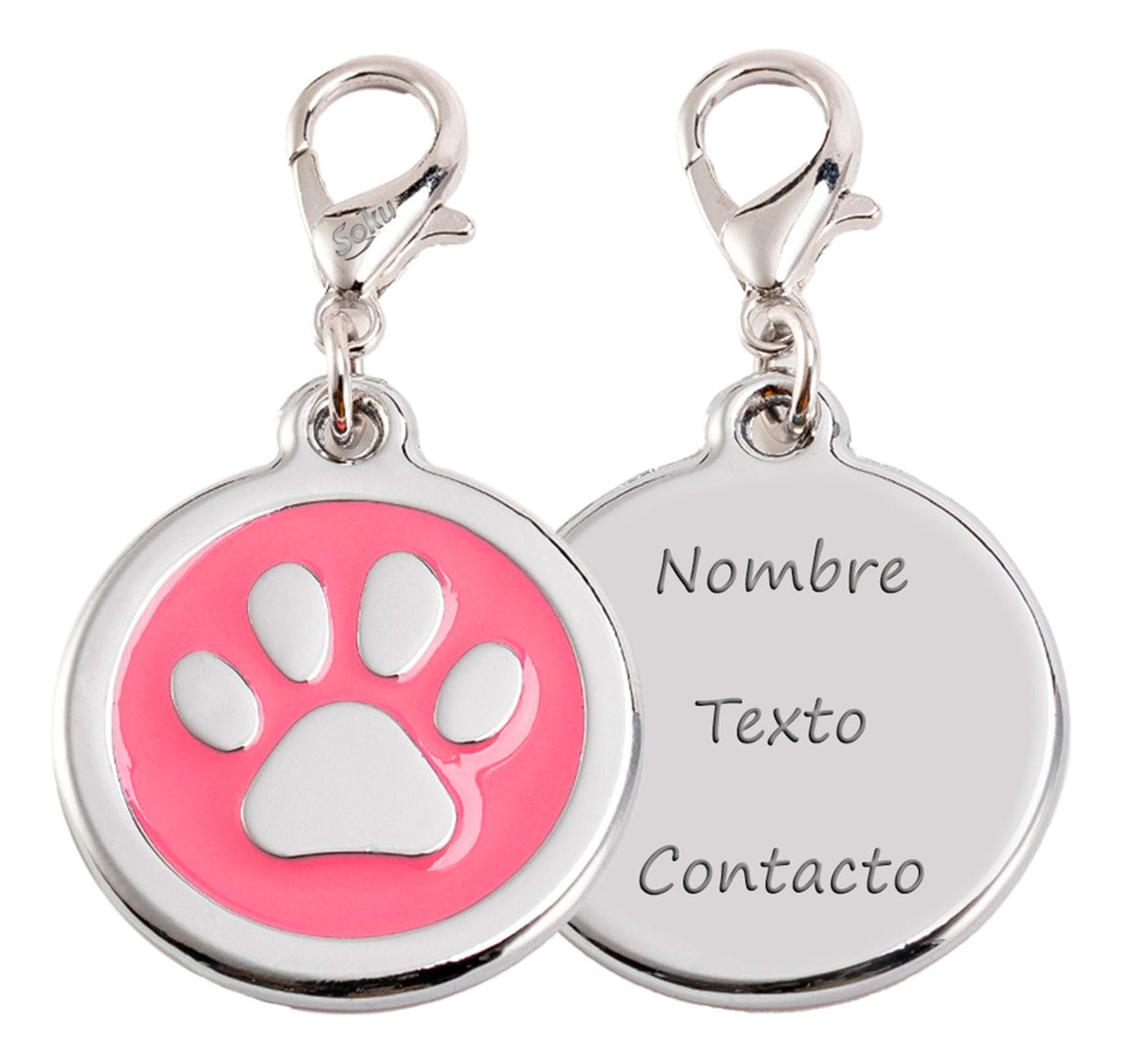 Soku Placa Personalizada Perro Gato Tag Inoxidable Premium+