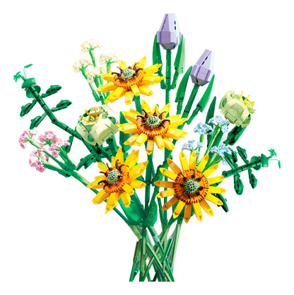 Soku Girsasol Eterno Bloques Flores Decorativa Premium