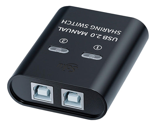 Conmutador Impresora 2 Puertos Usb Hub Divisor Switch Manual