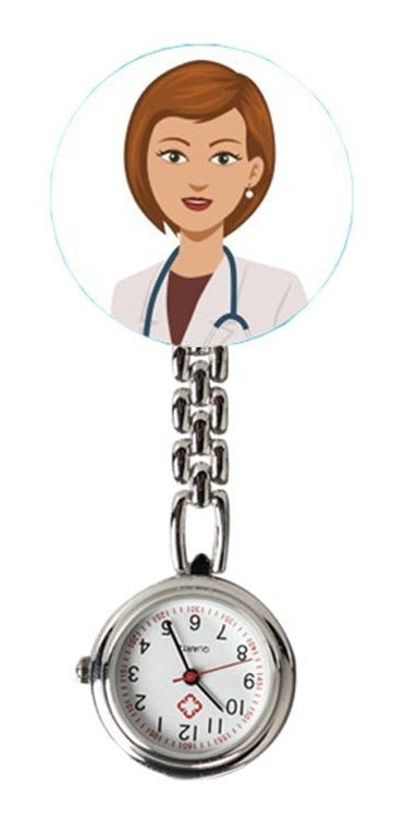 10 Reloj Enfermera Metal Broche Medico Mujer Lote Mayoreo