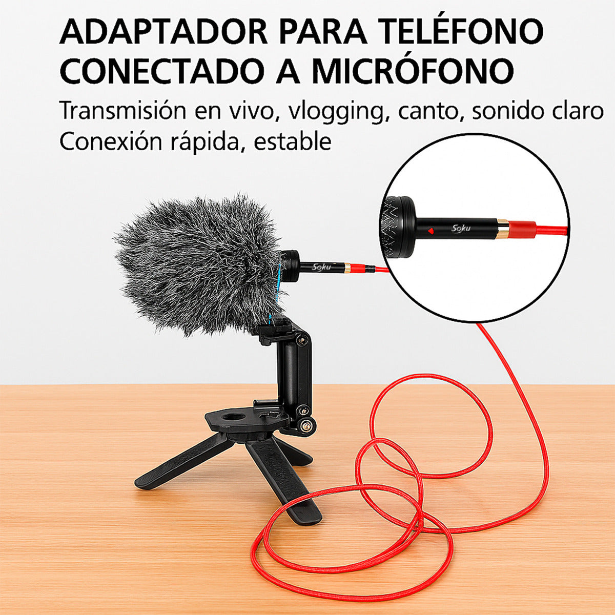 Adaptador Convertidor Trrs A Trs Micrófono Solapa Cel Pc Cam