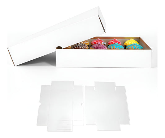 25 Caja Regalo Tapa Organiza Exhibicion Envíos Blanca