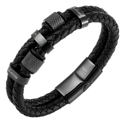 Soku Pulsera Personalizada Micro Piel Inoxidable Titanio
