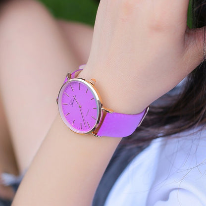 5 Reloj Camaleon Mayoreo Mujer Piel Vinil Dama Proveedor