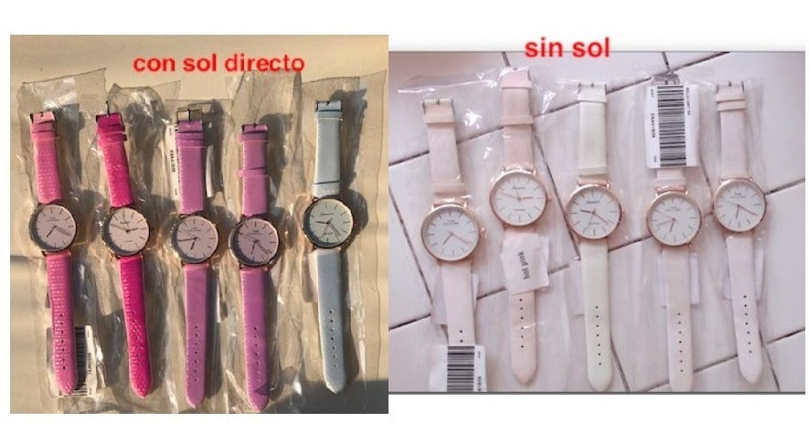 5 Reloj Camaleon Mayoreo Mujer Piel Vinil Dama Proveedor