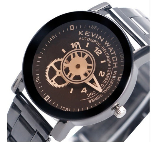 Reloj Acero Kevin Hombre Caballero Ingniero Tipo Mecanico