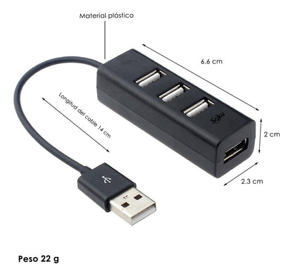Concentrador Hub Usb 2.0 Hast  Pc/xbox