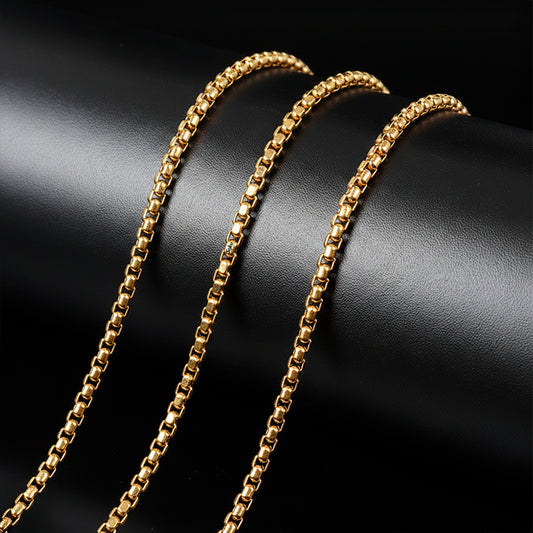 2x Cadenas Acero Inoxidable Estilo Militar 2.5mm 50cm Lote