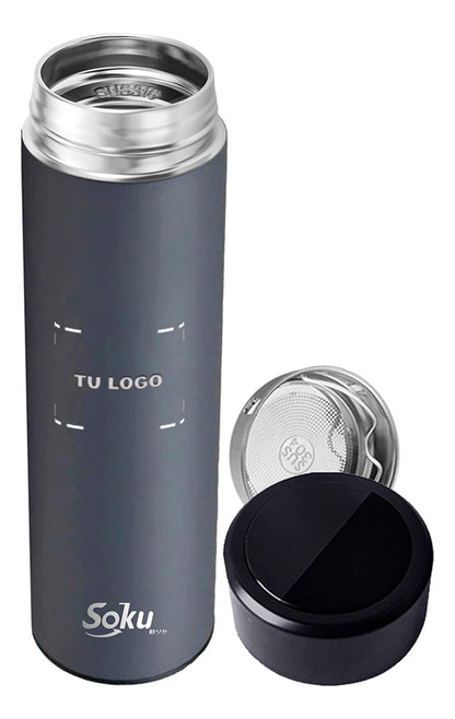 Soku Termo Personalizada Inteligente Touch Acero Inoxidable