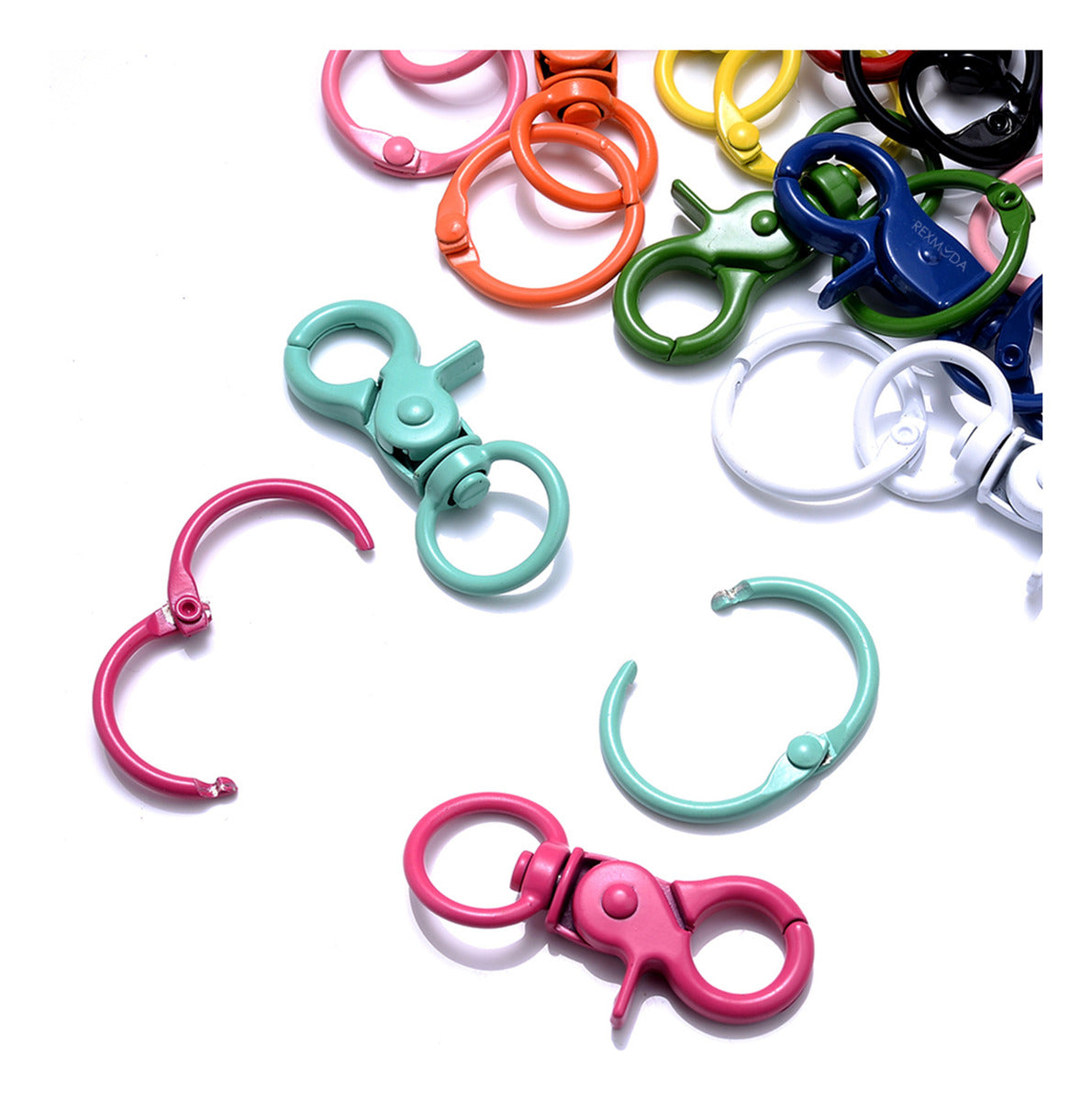 10 Ganchos Argollas Para Llavero Lote