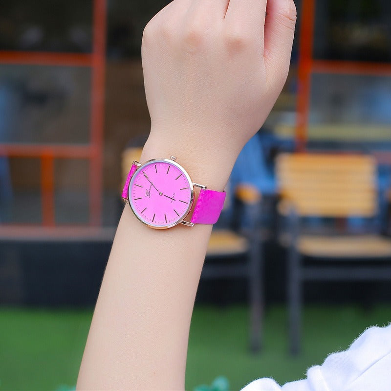 5 Reloj Camaleon Mayoreo Mujer Piel Vinil Dama Proveedor