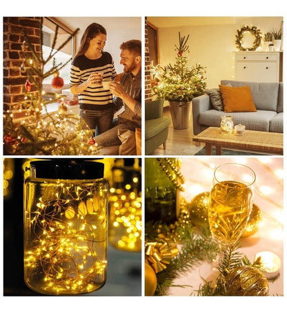 3x Serie Luces 20 Led Botella Corcho Botella