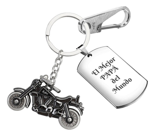 Soku Llavero Personalizado Llaves Acero Inoxidable Moto