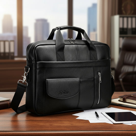 Portafolio Para Mac Laptop Pro Piel Genuina Calidad Soku