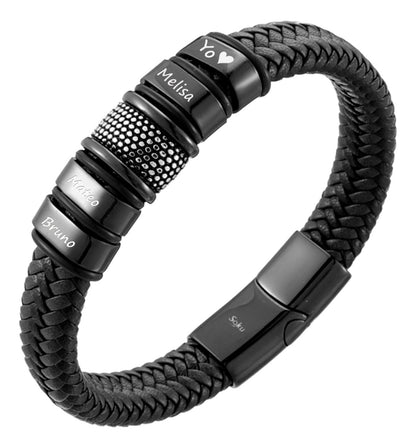 Soku Pulsera Personalizada Micro Piel Inoxidable Titanio