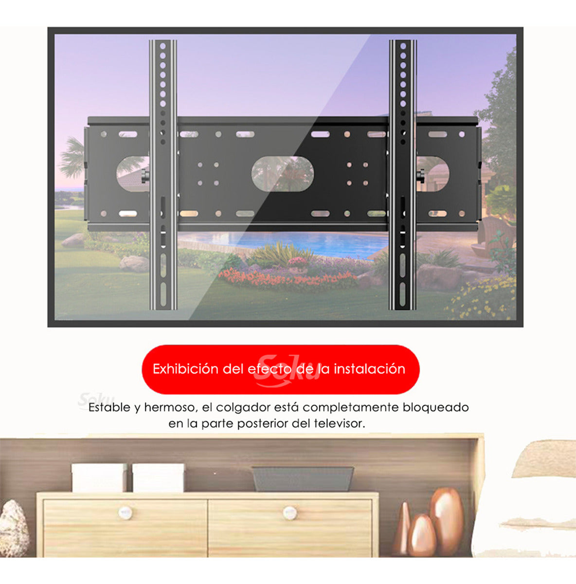 Soku Soporte Base Pantalla Tv 26 A 60 In Extra Firme