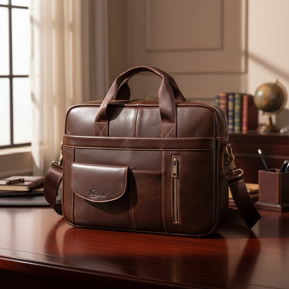 Portafolio Para Mac Laptop Pro Piel Genuina Calidad Soku