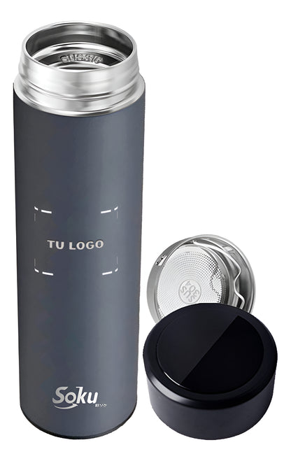 Soku Termo Personalizada Inteligente Touch Acero Inoxidable