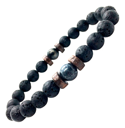 Soku Pulsera Piedra Eterna Lava Equilibrio Natural Estilo