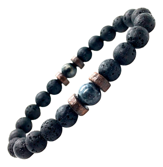Soku Pulsera Piedra Eterna Lava Equilibrio Natural Estilo