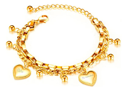 Soku Pulsera Personalizada Cadena Acero Inoxidable Dura Vida