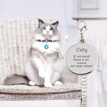 Soku Placa Personalizada Perro Gato Tag Inoxidable Premium+
