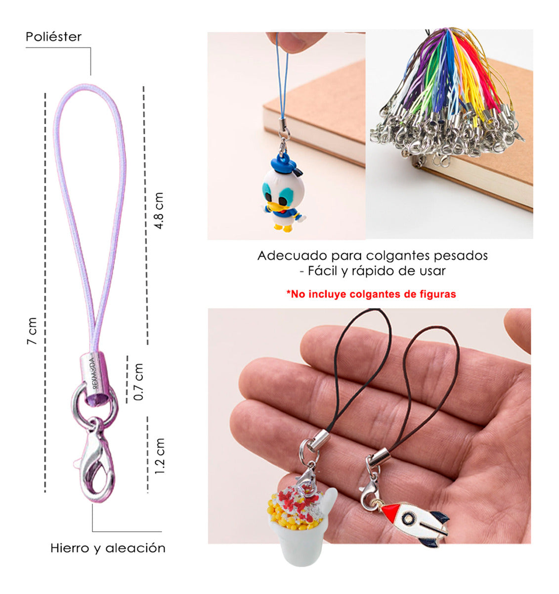 30 Cordones De Broche Langosta Llaveros Y Colgantes