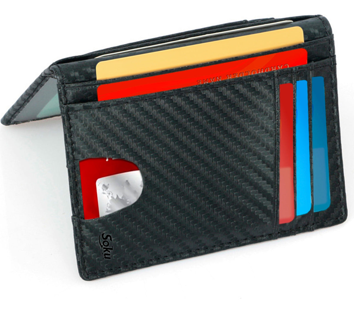 Cartera Slim Tarjetero Porta Licencia Antirrobo Rfid